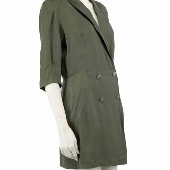 ba&sh Arya green Tuxedo Blazer Dress size 3 (US: Large) FR: 40 - Picture 4 of 9